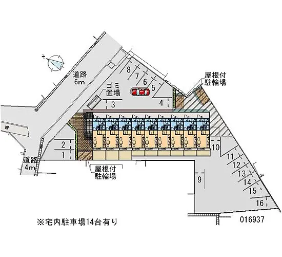 ★手数料０円★岡山市南区郡　月極駐車場（LP）